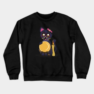 Cute fortune teller cat Crewneck Sweatshirt